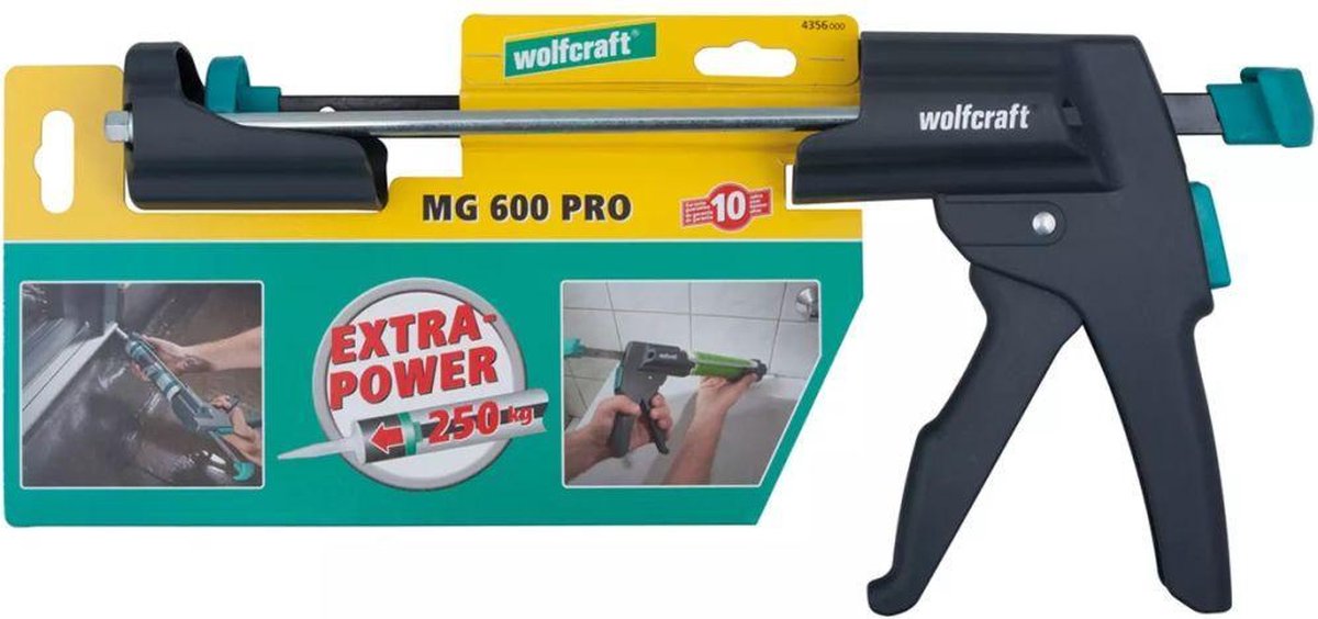 Wolfcraft MG 600 PRO Mechanische kitspuit - 310ml - 50 x 225mm