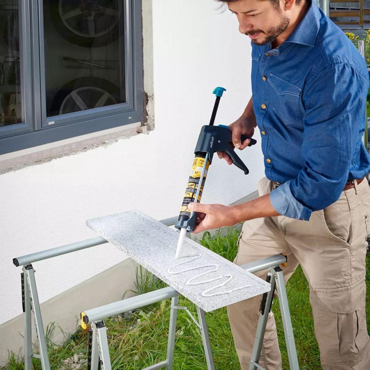 Wolfcraft MG 600 PRO Mechanische kitspuit - 310ml - 50 x 225mm