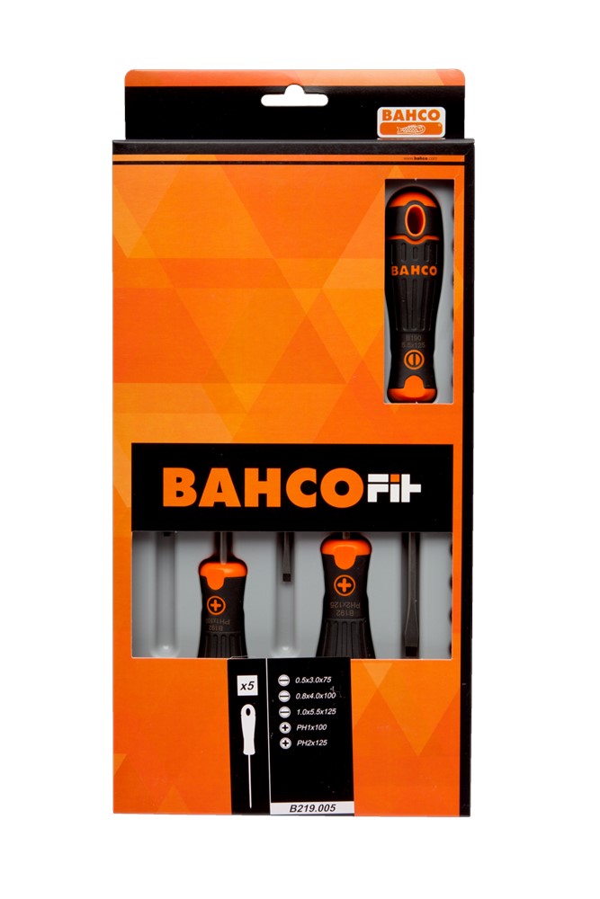 Bahco B219.005 fit Schroevendraaierset 5-delig
