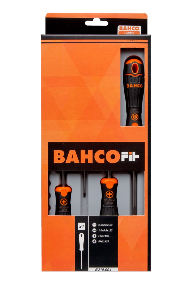 Bahco B219.004 fit Schroevendraaierset 4-delig