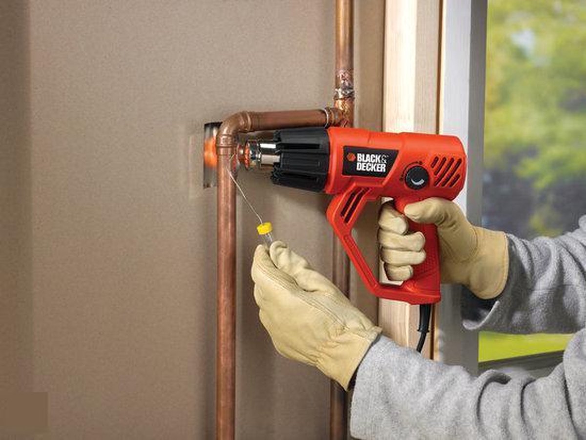 BLACK+DECKER KX2001K Heteluchtpistool incl. accessoires in koffer - 2000W