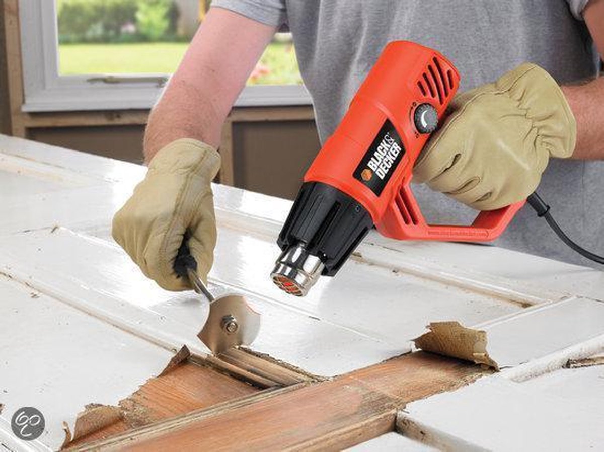 BLACK+DECKER KX2001K Heteluchtpistool incl. accessoires in koffer - 2000W