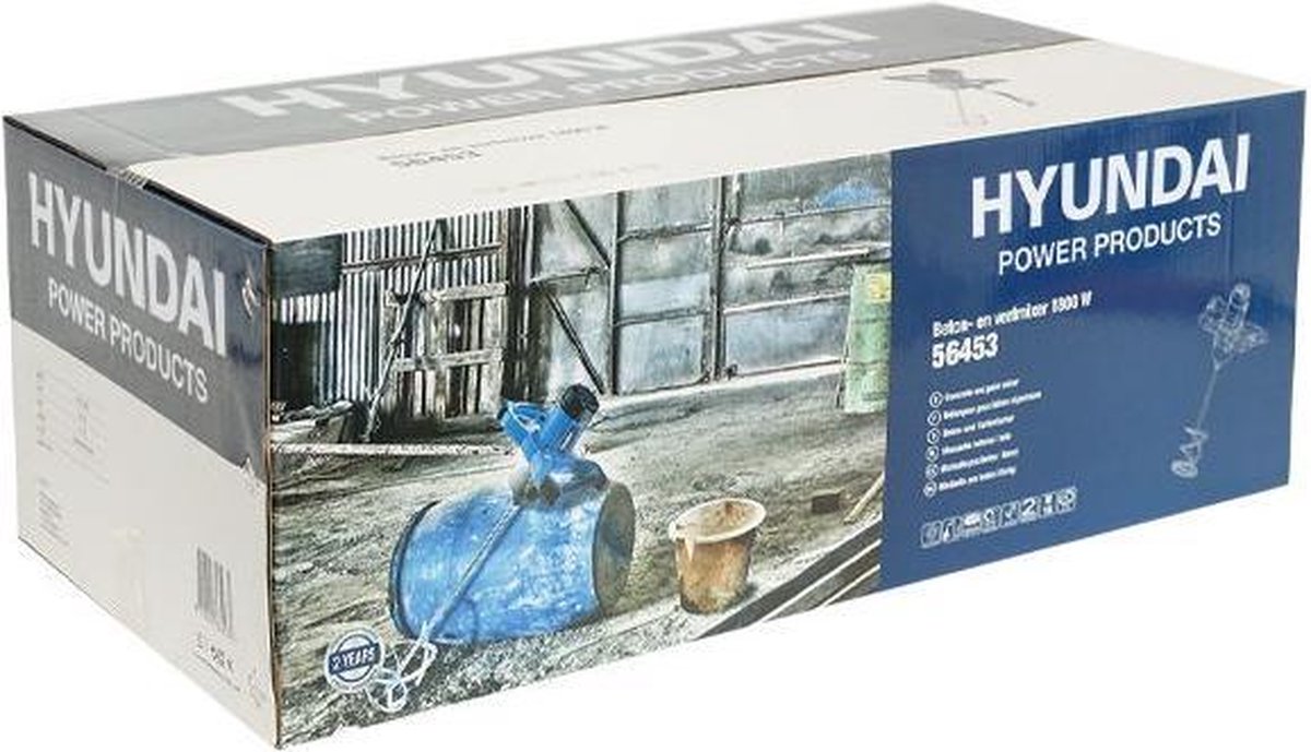 Hyundai 56453 Beton-/verfmixer - 1800W