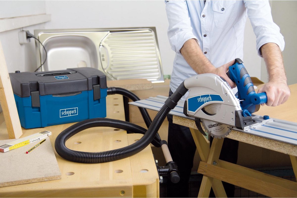 Scheppach HD2P Koffer Bouwstofzuiger - 1250W - 5L - Blauw