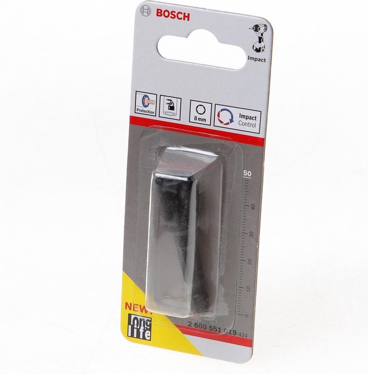Bosch 2608522351 Impact control dopsleutel - Zeskant - 8mm - 1/4'' (L=50mm)