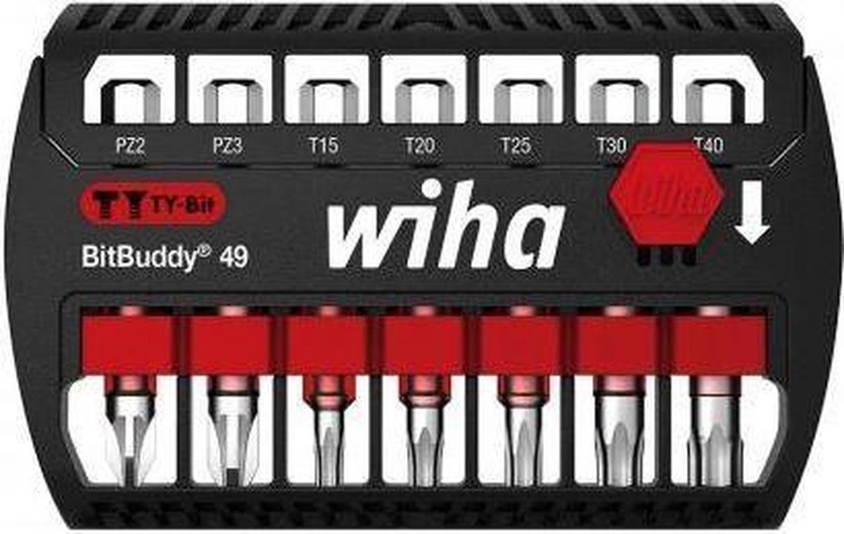 Wiha SB7946-TY904 7-delige BitBuddy Bitset TY-bit - 49mm