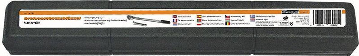 Brüder Mannesmann 183-A Momentsleutel - 28-210Nm - 1/2"
