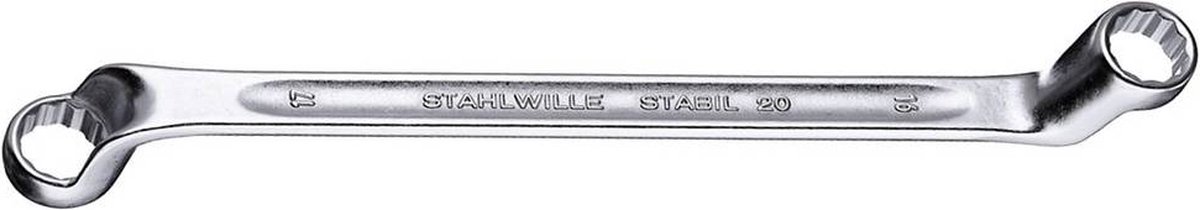 Stahlwille 20-8X9 Stabil Ringsleutel - Diep doorgezet - 8 x 9mm - 186mm