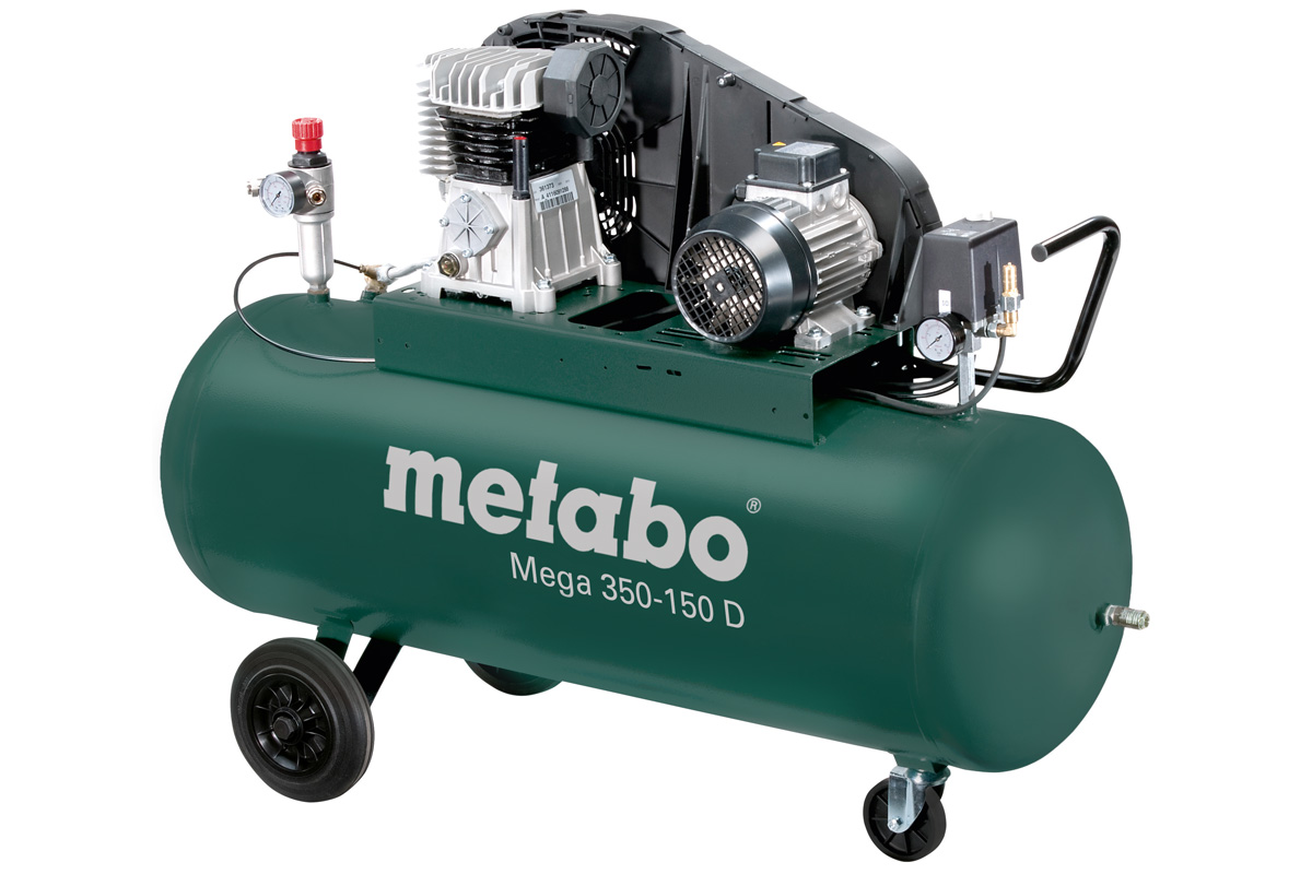 Metabo Mega 350-150 D Compressor - 2200W - 10 bar - 150L - 220 l/min