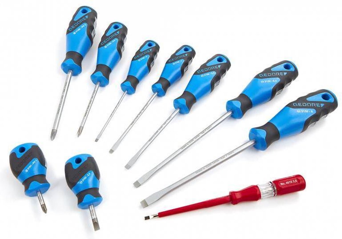 Gedore 2150-2160 PH3-C 10-delige Schroevendraaierset