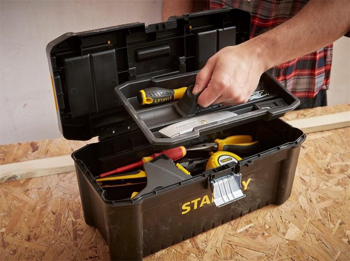Stanley STST1-75518 Gereedschapskist- 40,6 x 20,5 x 19,5cm - Zwart