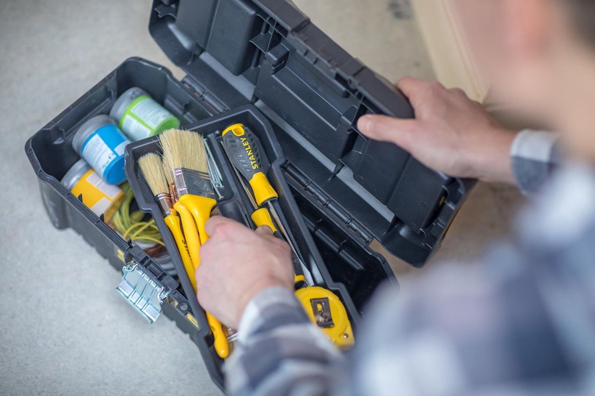 Stanley STST1-75518 Gereedschapskist- 40,6 x 20,5 x 19,5cm - Zwart