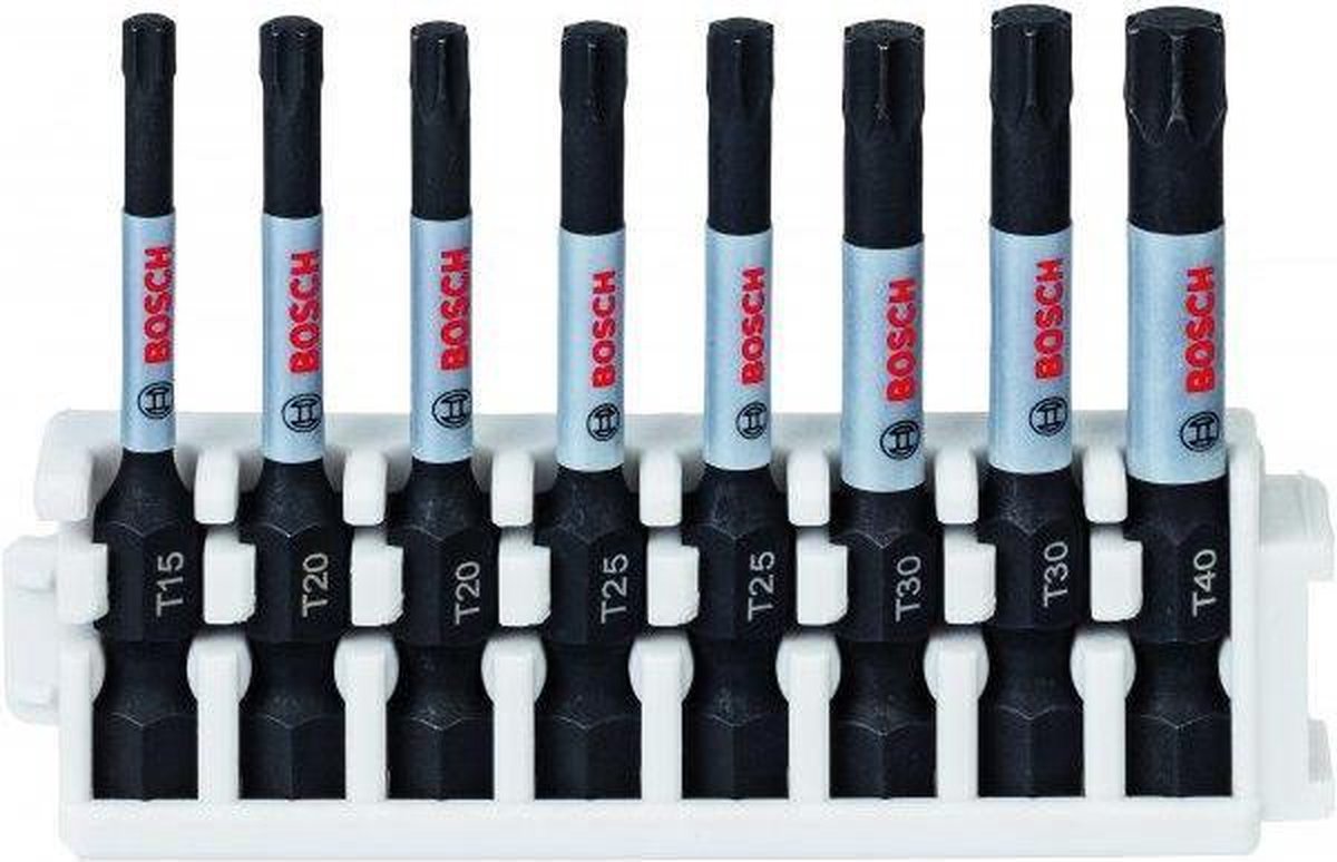 Bosch 2608522329 8 Delige Impact control bits - T15 / T20 / T25 / T30 / T40