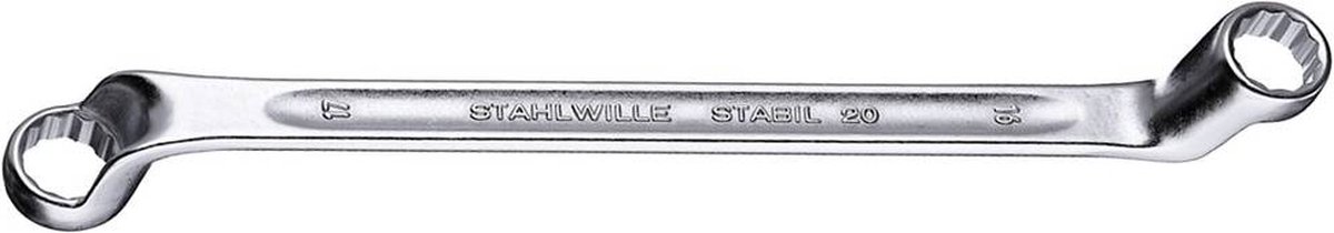Stahlwille 20-12X13 Stabil Ringsleutel - Diep doorgezet - 12 x 13mm - 228mm
