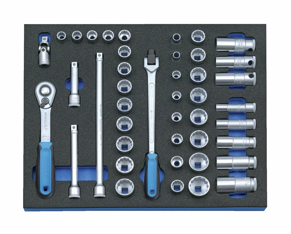 Gedore 2005 CT2-D 30 Dopsleutel-set 3/8" in 2/4 chekc-tool module