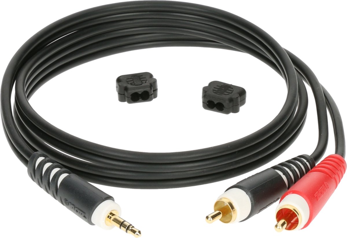 Klotz AY7-0200 mini-jack/stereo - 2 x cinch 2 meter