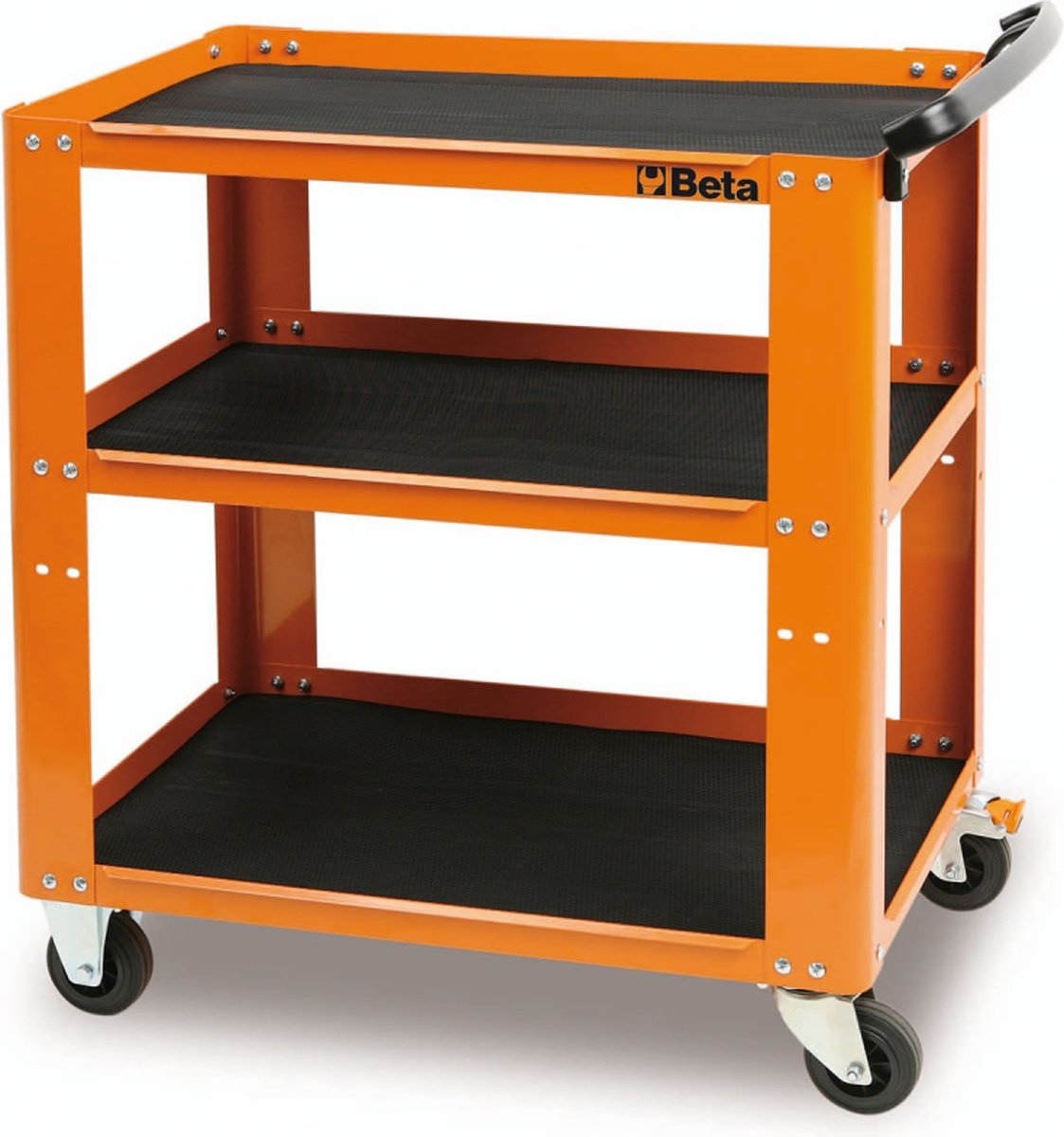 Beta Tools Beta C51 O Trolley Gereedschapswagen - 3 plateaus Open - Oranje