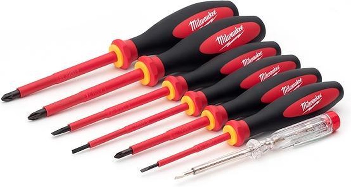 Milwaukee 4932464067 7 Delige VDE Schroevendraaierset - SL/PH/PZ