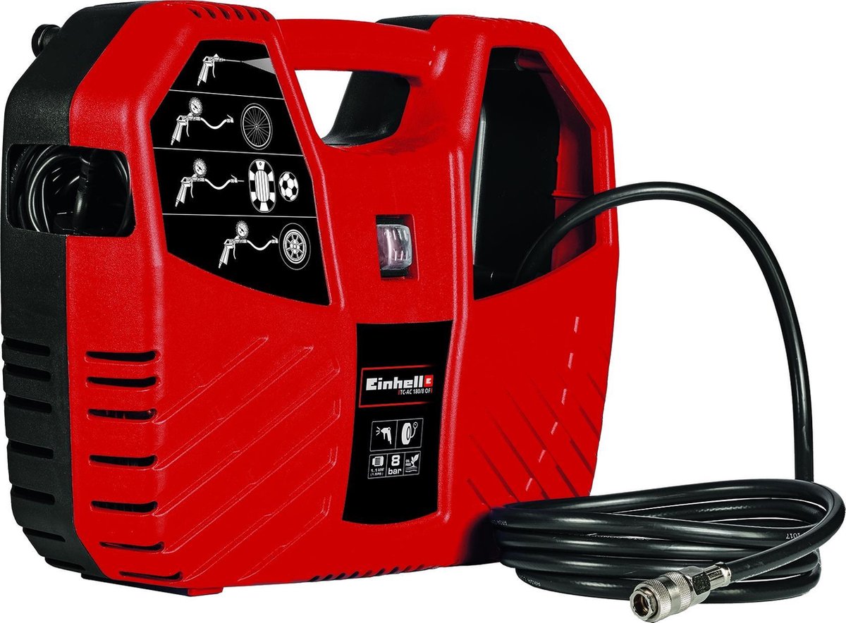 Einhell TC-AC 180/8 OF Compressor - 1100W - 8 bar - 180 l /min