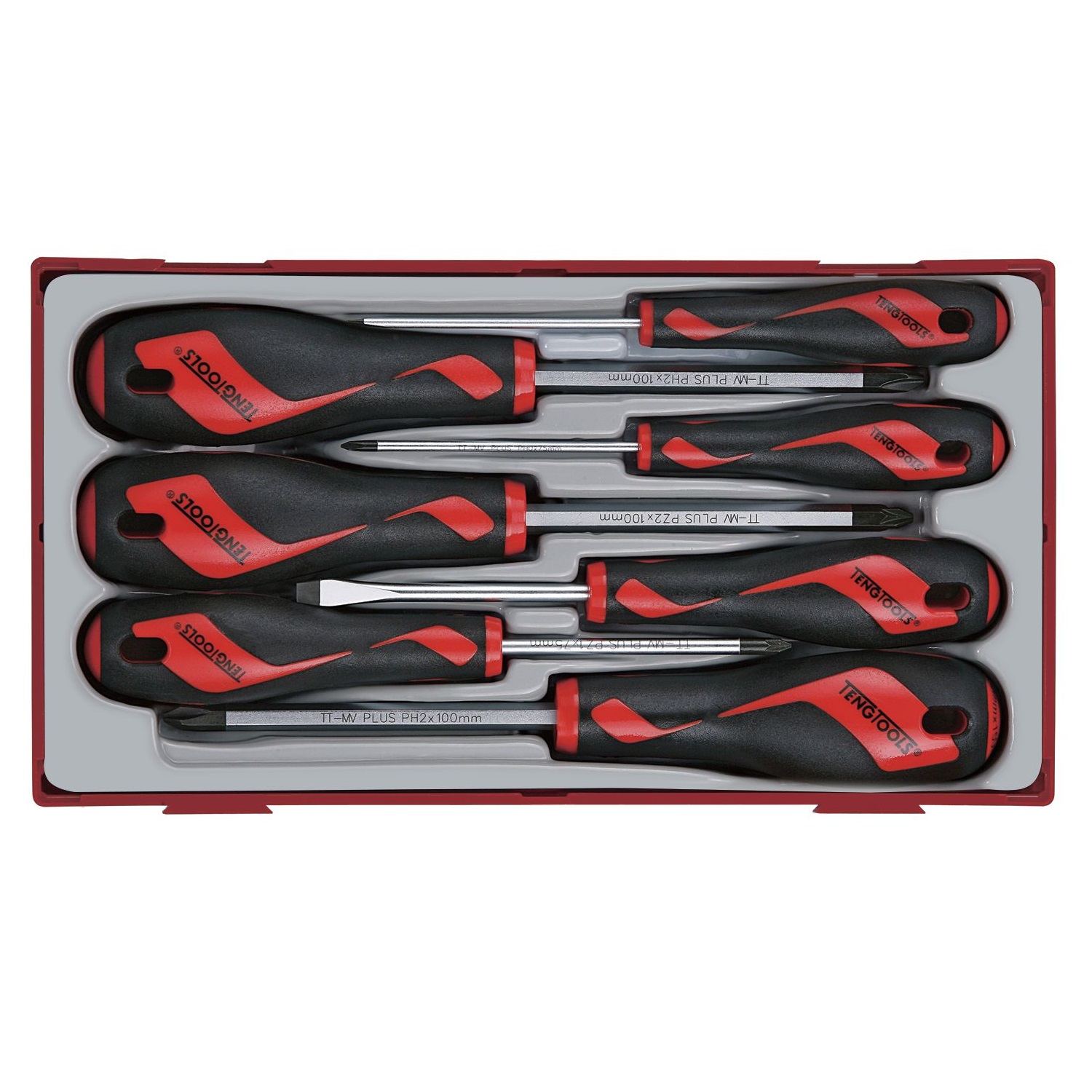 Teng Tools TT917N 7-delige Schroevendraaierset in tray - PH/PZ/SL