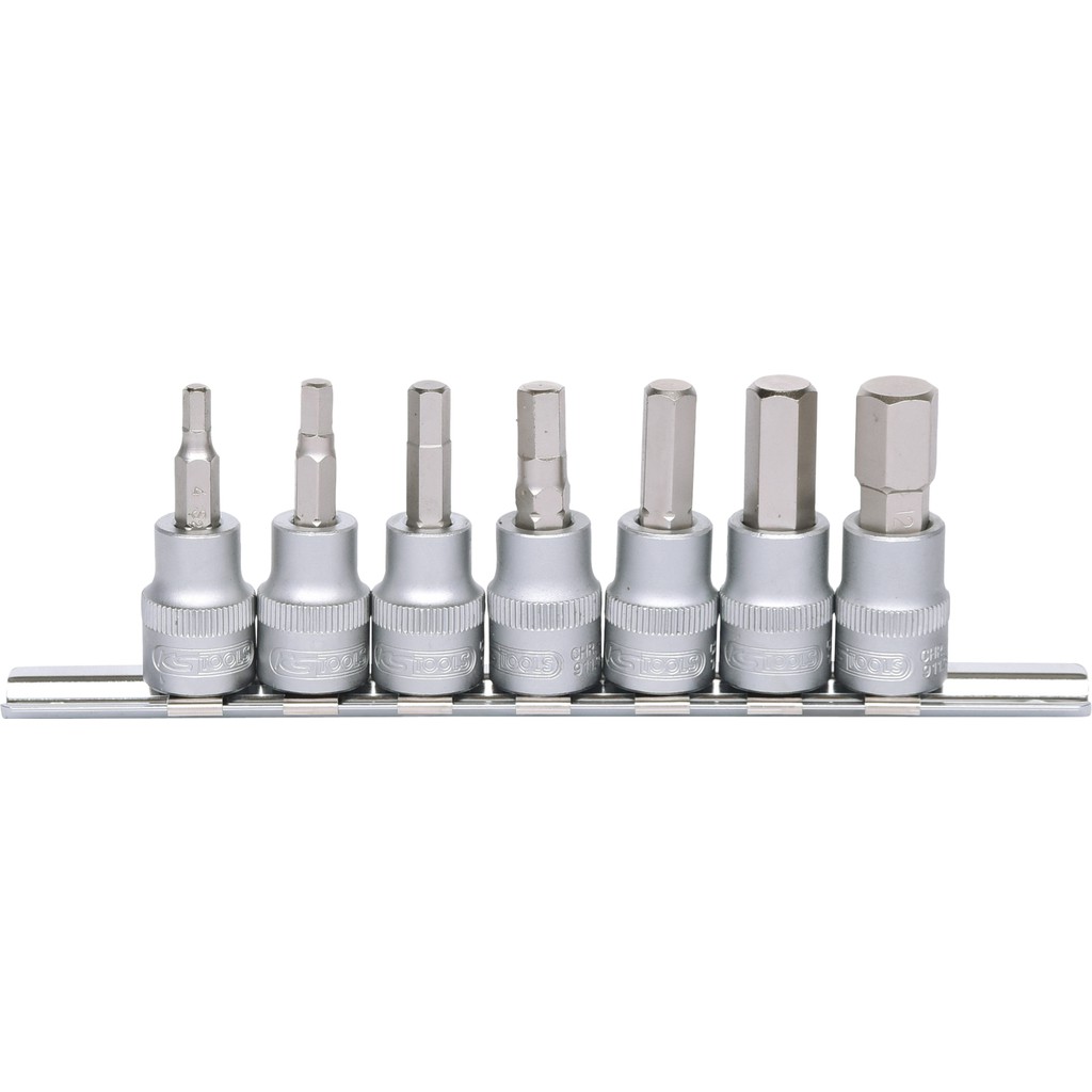 KS Tools 911.3945 7-delige Bit-dopsleutelset binnenzeskant - 3/8"