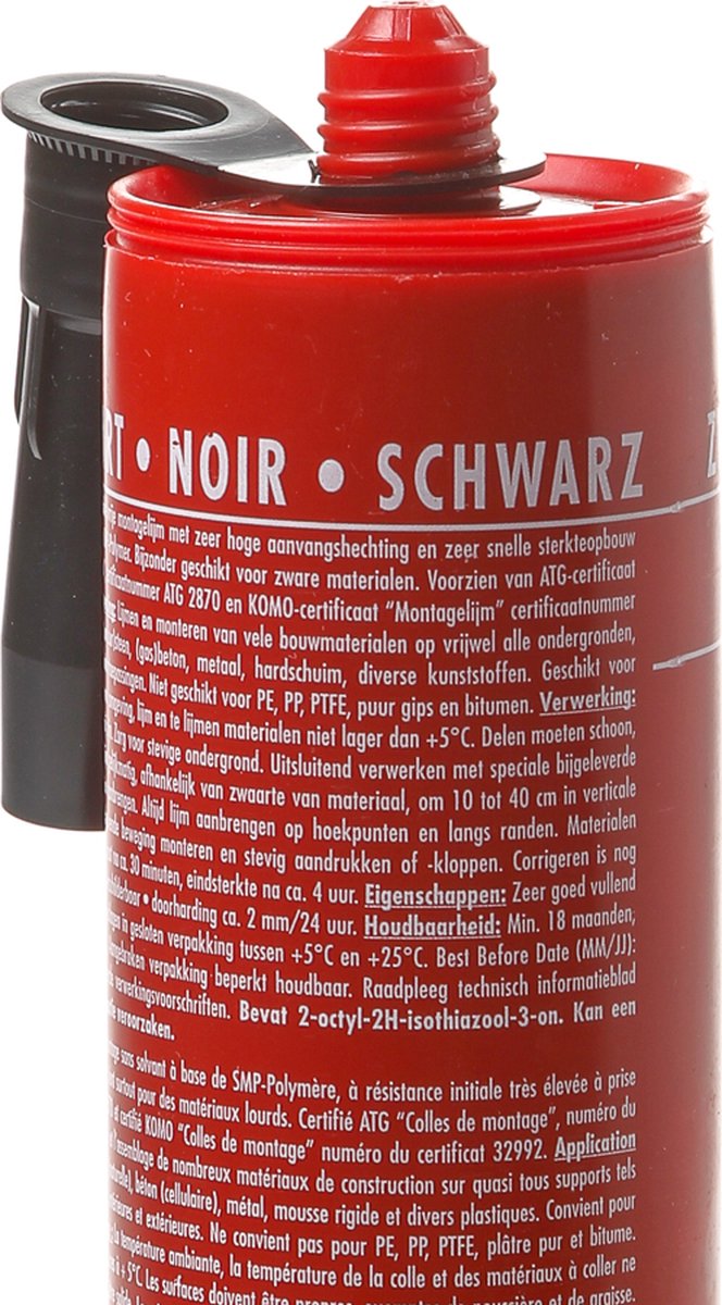 mtools Griffon Poly Max High Tack Express Montagelijm Koker - 435gr - Zwart