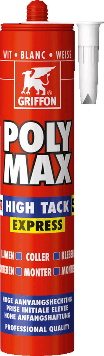 mtools Griffon Poly Max High Tack Express Montagelijm Koker - 435gr - Zwart