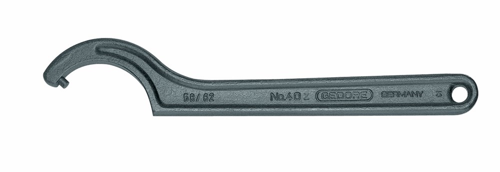 Gedore 40 Z Haaksleutel met pen - 180-195mm