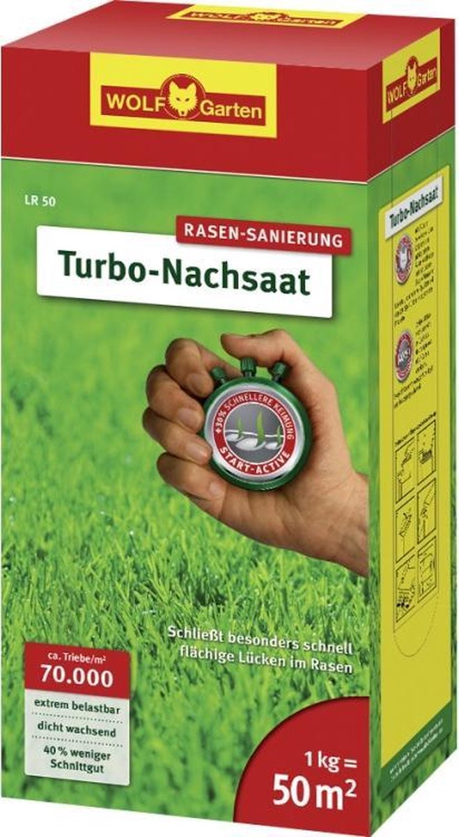 WOLF-Garten Wolf Garten Turbo Herstel Kale Plekken 50 m² LR 50