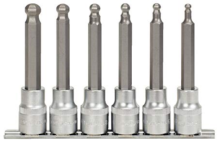 KS Tools 911.1650 6-delige Bit-dopsleutelset binnenzeskant - Lang - 1/2"