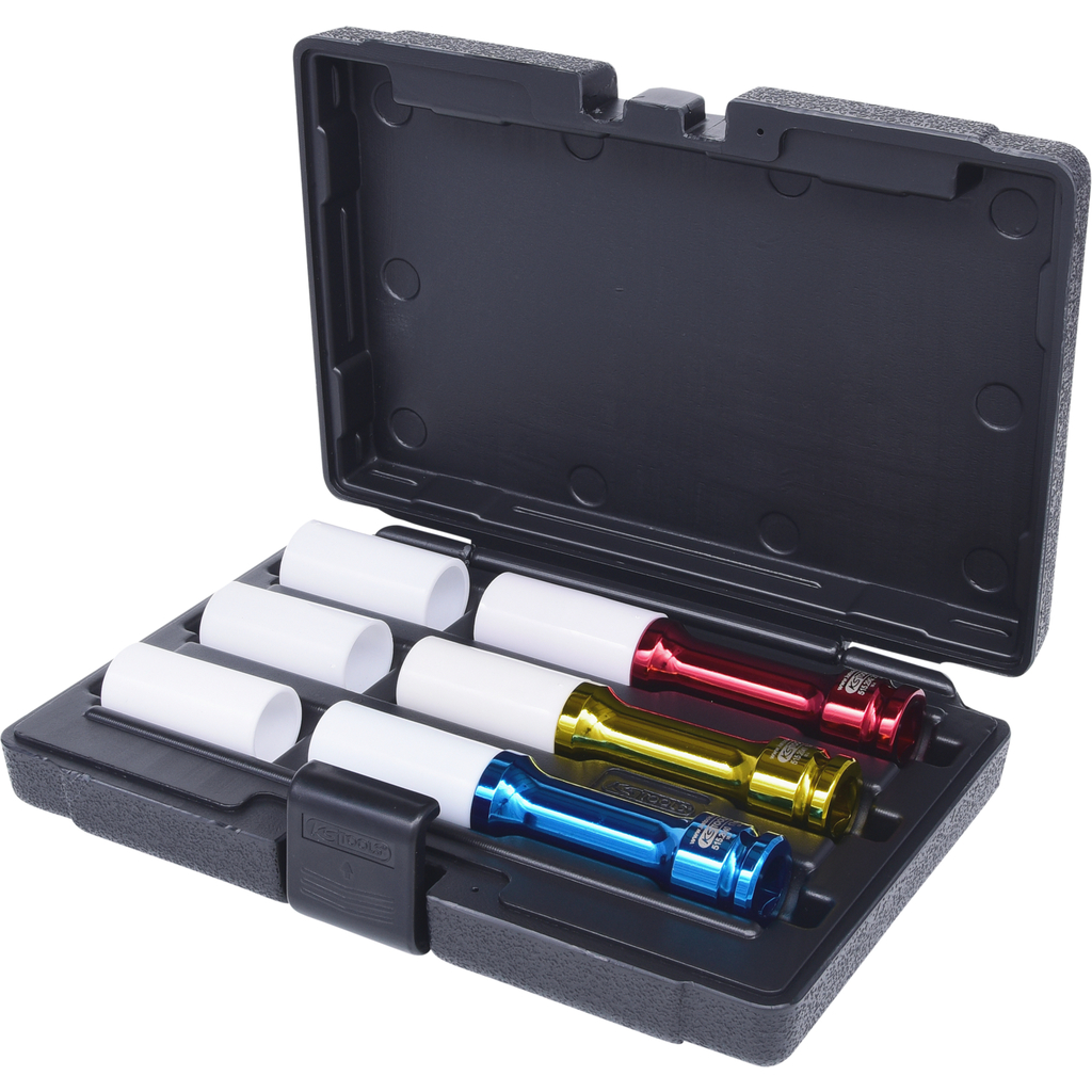 KS Tools 515.1040 6-delige Dopsleutelset - Kracht - Lang voor alu-velgen - 1/2"