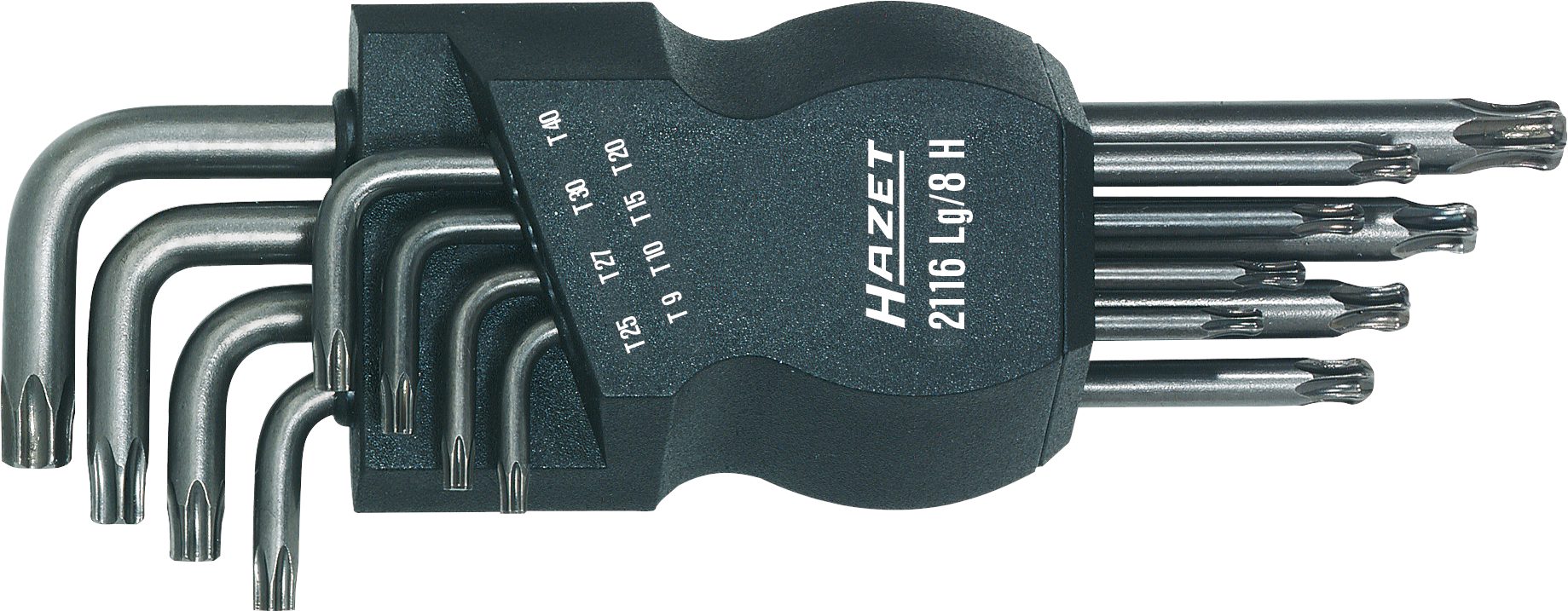 Hazet 2116LG/8H 8-delige Haakse-Schroevendraaierset - TORX - T9-T40