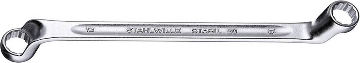 Stahlwille 20-17X19 Stabil Ringsleutel - Diep doorgezet - 17 x 19mm - 280mm