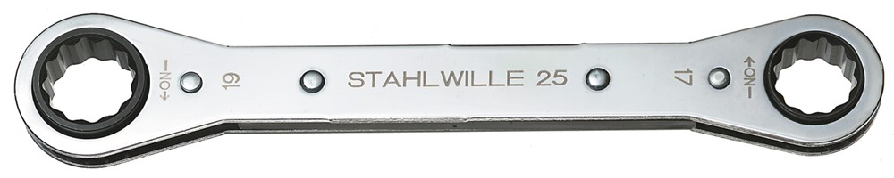 Stahlwille 25-7X8 Ringratelsleutel - 7 x 8mm - 110mm