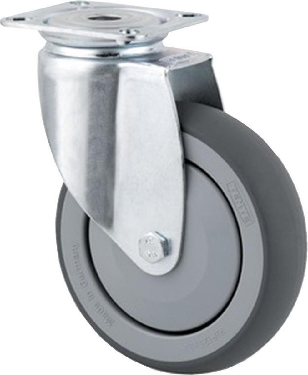 TENTE 2470 PJP 075 P40 grijs zwenkwiel 75 mm