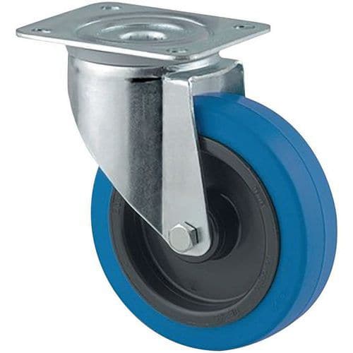 TENTE 3470 UFR 125 P62 blauw zwenkwiel 125 mm
