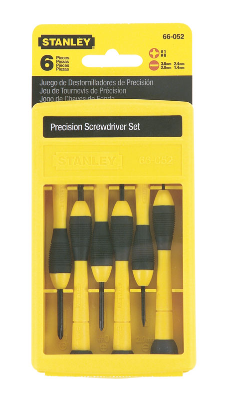 Stanley 0-66-052 6 Delige PH0 / PH1 / PL Schroevendraaierset