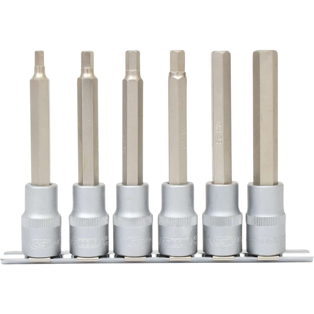KS Tools 911.1336 6-delige Bit-dopsleutelset binnenzeskant - Lang - 1/2"