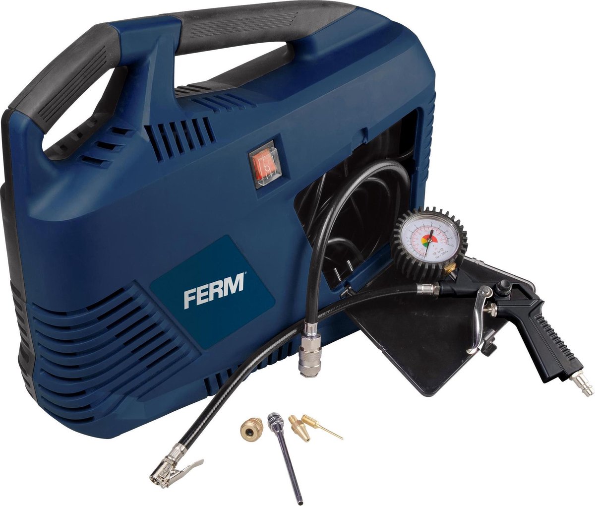 FERM CRM1049 Draagbare compressor - 1100W - 8 bar - Orion