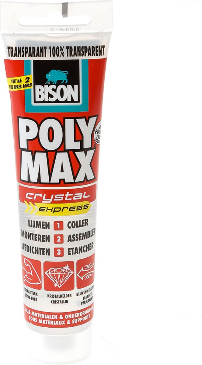 Bison 6300417 Poly Max Crystal Express Constructielijm - 115g
