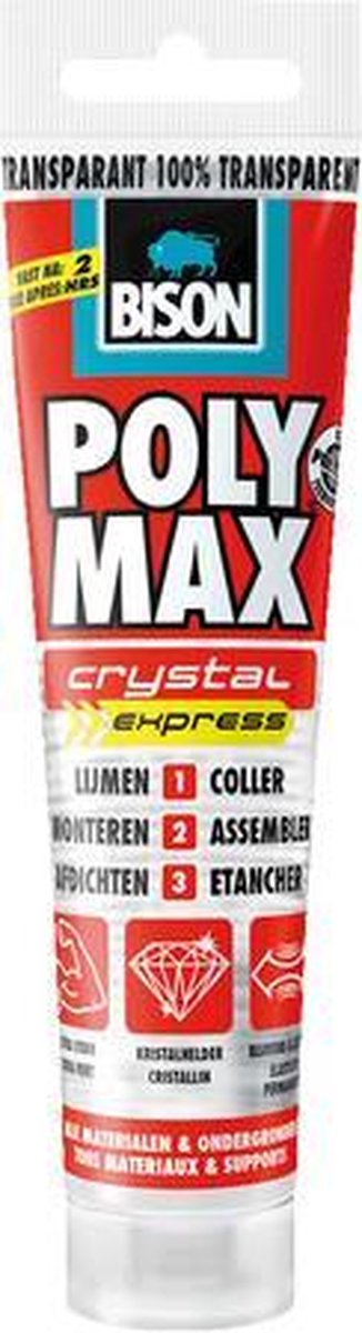 Bison 6300417 Poly Max Crystal Express Constructielijm - 115g