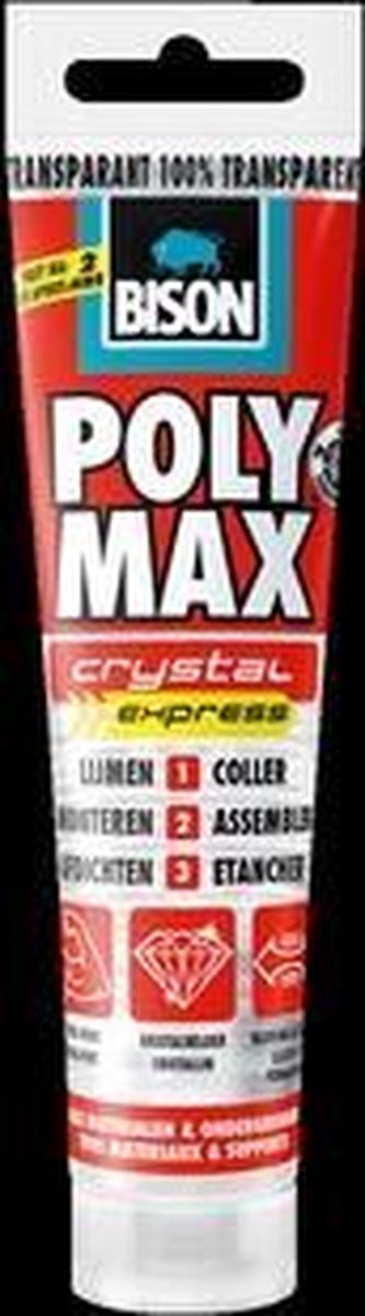Bison 6300417 Poly Max Crystal Express Constructielijm - 115g