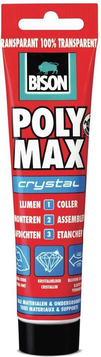 Bison 6300417 Poly Max Crystal Express Constructielijm - 115g