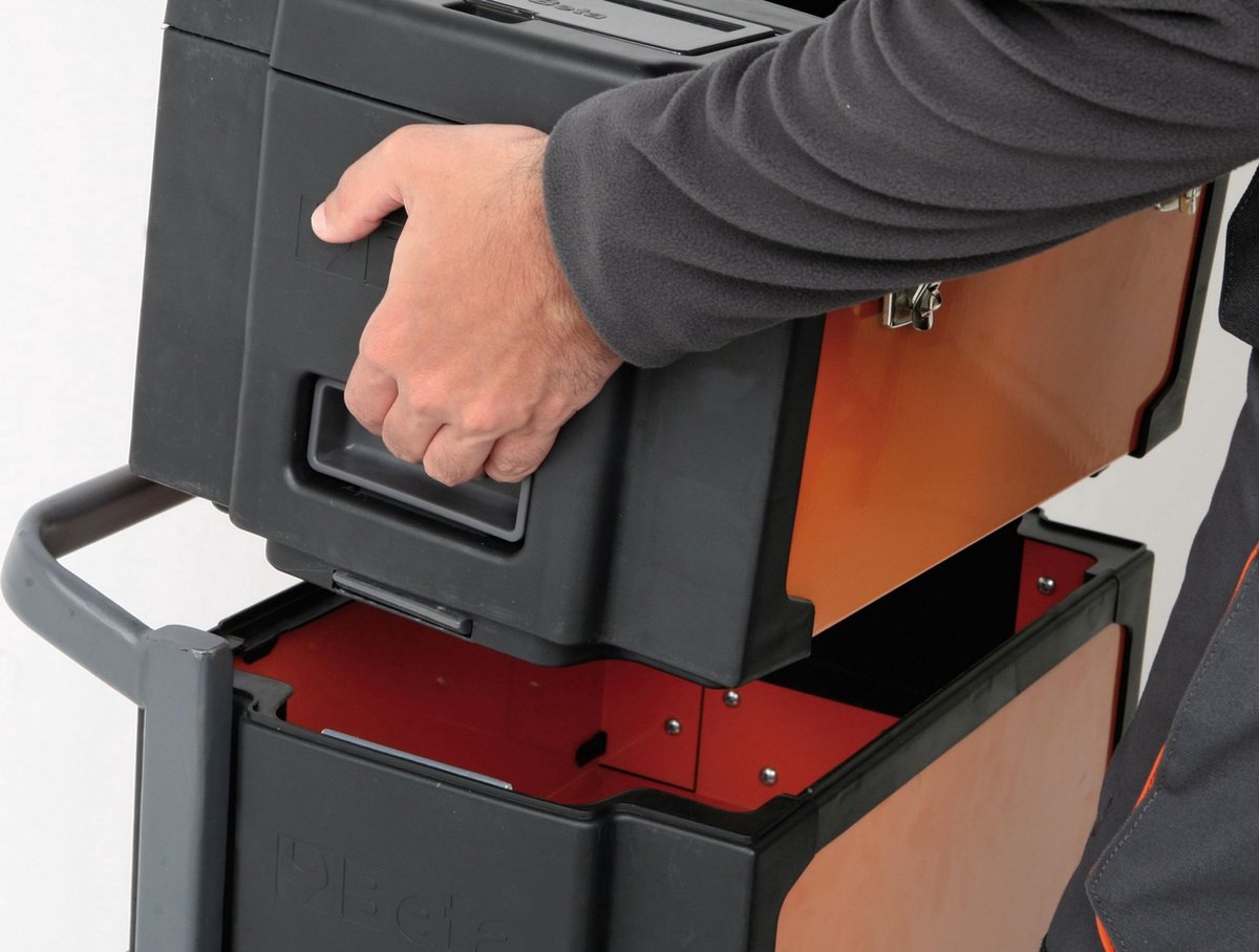 Beta Tools Beta C42H Trolley met 3 compartementen - 220 x 180 x 320mm - Oranje