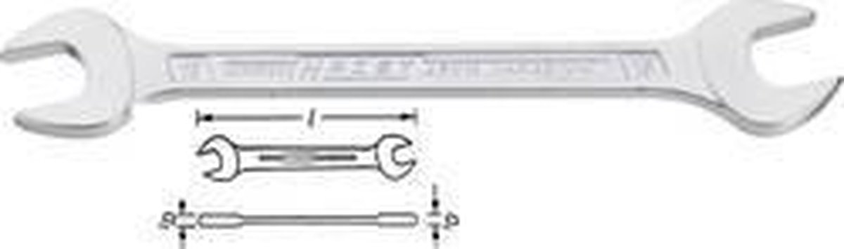 Hazet 450N-6X7 Dubbele steeksleutel - 6 x 7mm