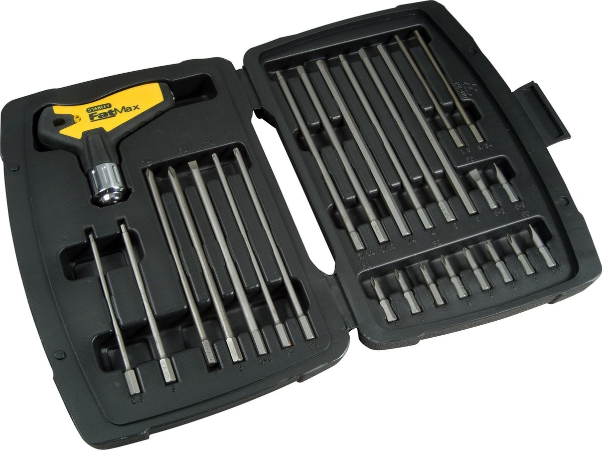 Stanley 0-79-153 27 Delige Schroevendraaierset met pal en stift set - Zwart