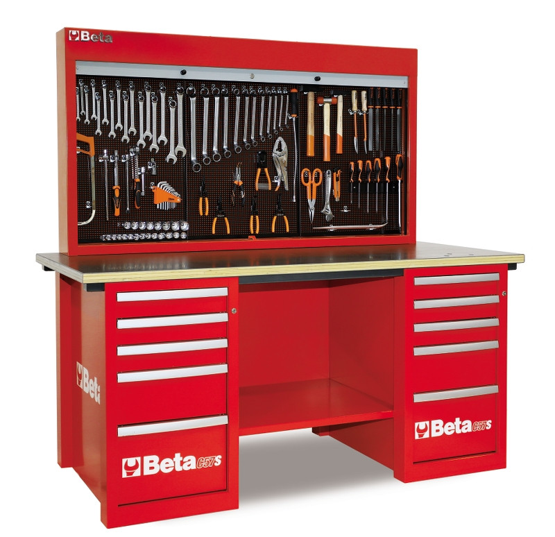 Beta C57S/B-R MasterCargo Werkbank - 2x5 laden - Rood