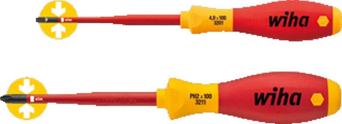 Wiha SB3201S204 2-delige VDE Schroevendraaierset SoftFinish