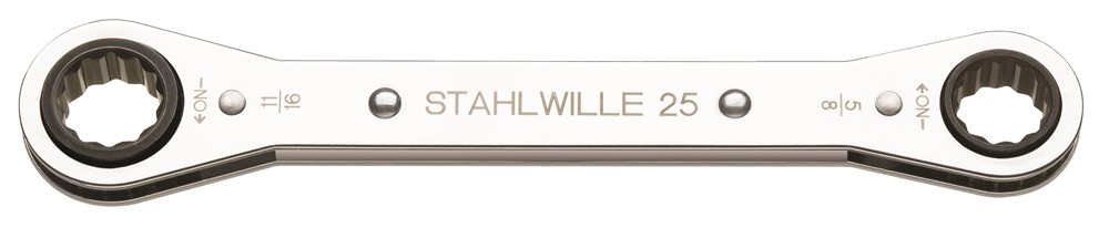 Stahlwille 25AN-5/16X11/32 Ringratelsleutel - 5/16 x 11/32" - 47mm