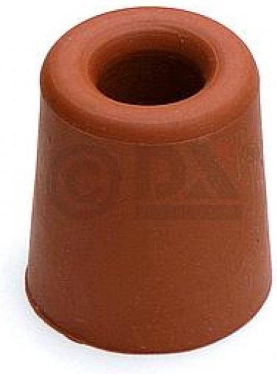 Deurbuffer / deurstopper terracotta rubber 35 x 30 mm - deurstop - Bruin